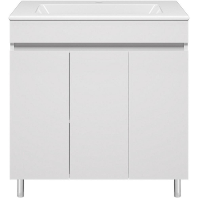 Тумба с раковиной Misty Енисей 80 УТ000023577 Белая