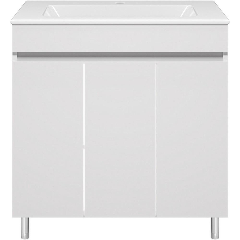 Тумба с раковиной Misty Енисей 80 УТ000023577 Белая, купить, цена, заказать, магазин, доставка, скидка, промокод, купить, цена, заказать, магазин, доставка, скидка, промокод