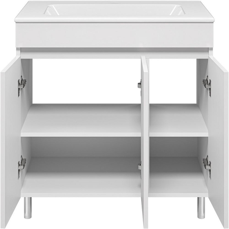 Тумба с раковиной Misty Енисей 80 УТ000023577 Белая, купить, цена, заказать, магазин, доставка, скидка, промокод, купить, цена, заказать, магазин, доставка, скидка, промокод