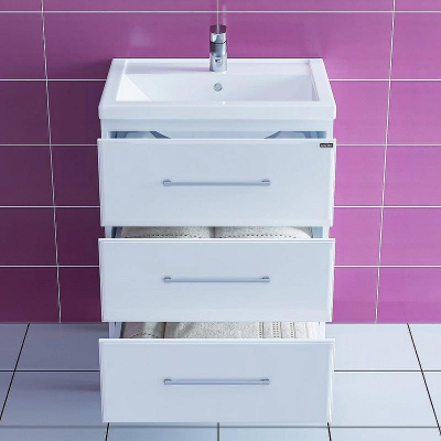 Тумба под раковину СанТа Омега 60 207046 Белая