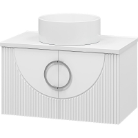 Тумба с раковиной Misty Ярина 80 УТ000025629 подвесная Белая матовая, купить, цена, заказать, магазин, доставка, скидка, промокод, купить, цена, заказать, магазин, доставка, скидка, промокод