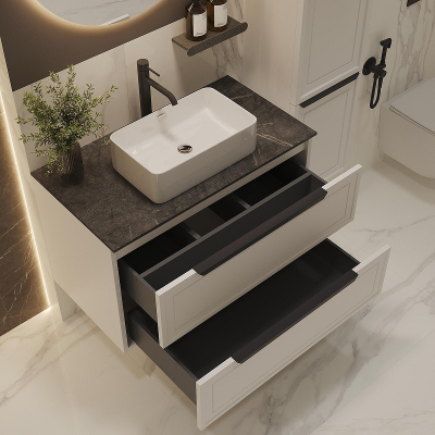 Тумба под раковину ЗОВ Севилья 100 S100W-KPK цвет Белый матовый