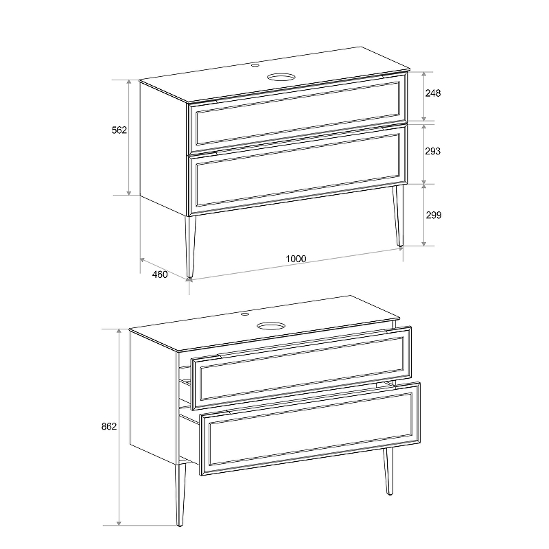 Тумба под раковину ЗОВ Севилья 100 S100W-KPK цвет Белый матовый, купить, цена, заказать, магазин, доставка, скидка, промокод, купить, цена, заказать, магазин, доставка, скидка, промокод