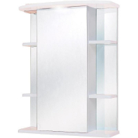 Зеркальный шкаф Onika Глория 55.01 L 205504 с подсветкой Белый, купить, цена, заказать, магазин, доставка, скидка, промокод, купить, цена, заказать, магазин, доставка, скидка, промокод