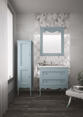 Шкаф пенал Creto Viva 43 L 13-TPB Blue