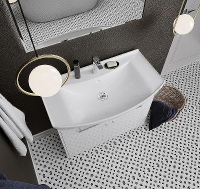 Тумба под раковину 1MarKa Lina Classic New 85Н У94494 Белый глянец