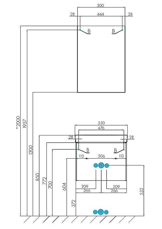 Тумба под раковину Aquaton Асти 55 1A263101AXD70 подвесная Белая глянцевая Ясень шимо, купить, цена, заказать, магазин, доставка, скидка, промокод, купить, цена, заказать, магазин, доставка, скидка, промокод