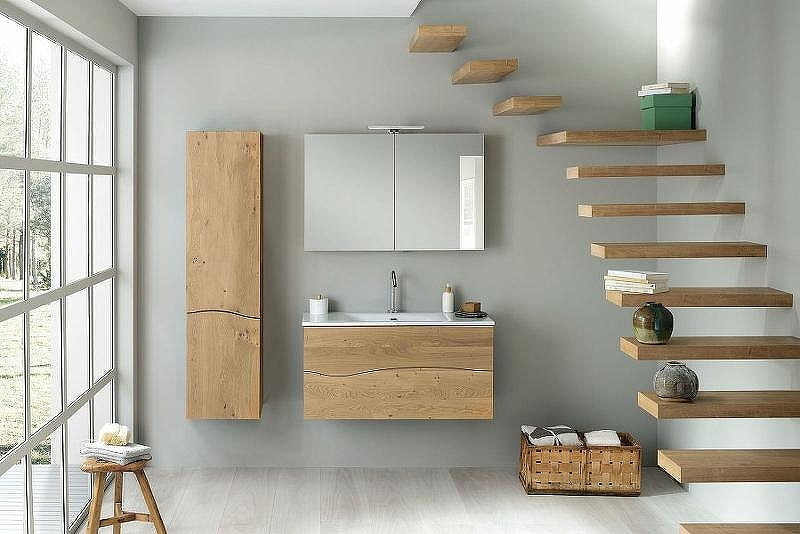 Шкаф пенал Jacob Delafon Sherwood 40 L EB1836LRU-P6 подвесной Натуральный дуб, купить, цена, заказать, магазин, доставка, скидка, промокод, купить, цена, заказать, магазин, доставка, скидка, промокод