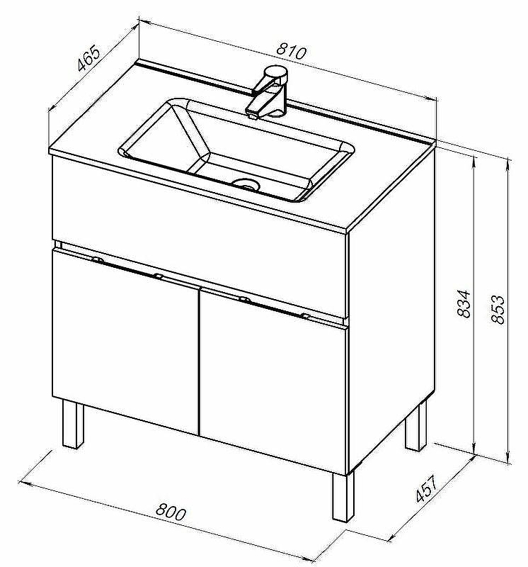 Тумба под раковину Aquanet Алвита New 80 277550 Белая матовая, купить, цена, заказать, магазин, доставка, скидка, промокод, купить, цена, заказать, магазин, доставка, скидка, промокод