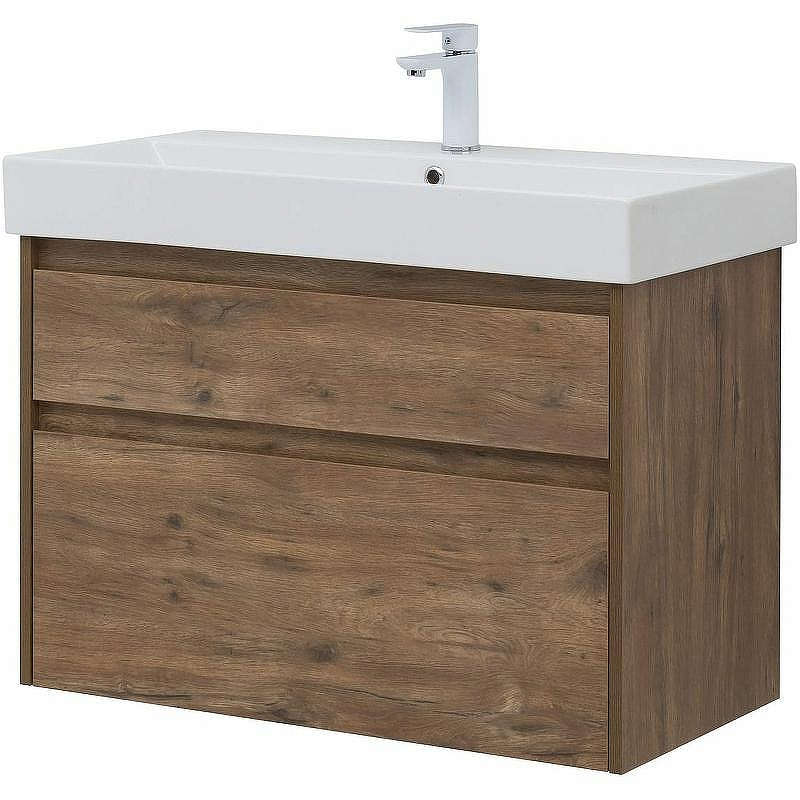 Тумба под раковину Aquanet Nova Lite 85 249954 подвесная Дуб рустикальный, купить, цена, заказать, магазин, доставка, скидка, промокод, купить, цена, заказать, магазин, доставка, скидка, промокод