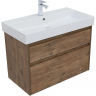 Тумба под раковину Aquanet Nova Lite 85 249954 подвесная Дуб рустикальный, купить, цена, заказать, магазин, доставка, скидка, промокод, купить, цена, заказать, магазин, доставка, скидка, промокод