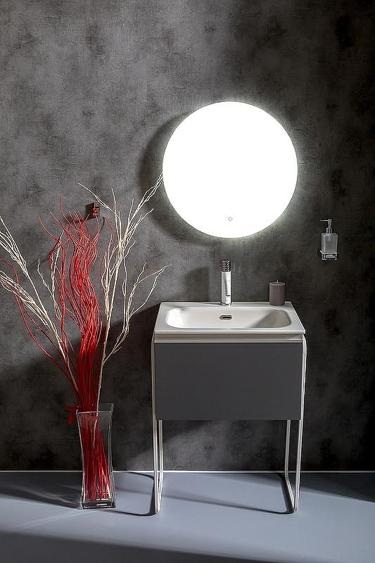 Тумба под раковину Boheme Armadi Art Vallessi 60 837-060-A matt подвесная Антрацит матовый, купить, цена, заказать, магазин, доставка, скидка, промокод, купить, цена, заказать, магазин, доставка, скидка, промокод