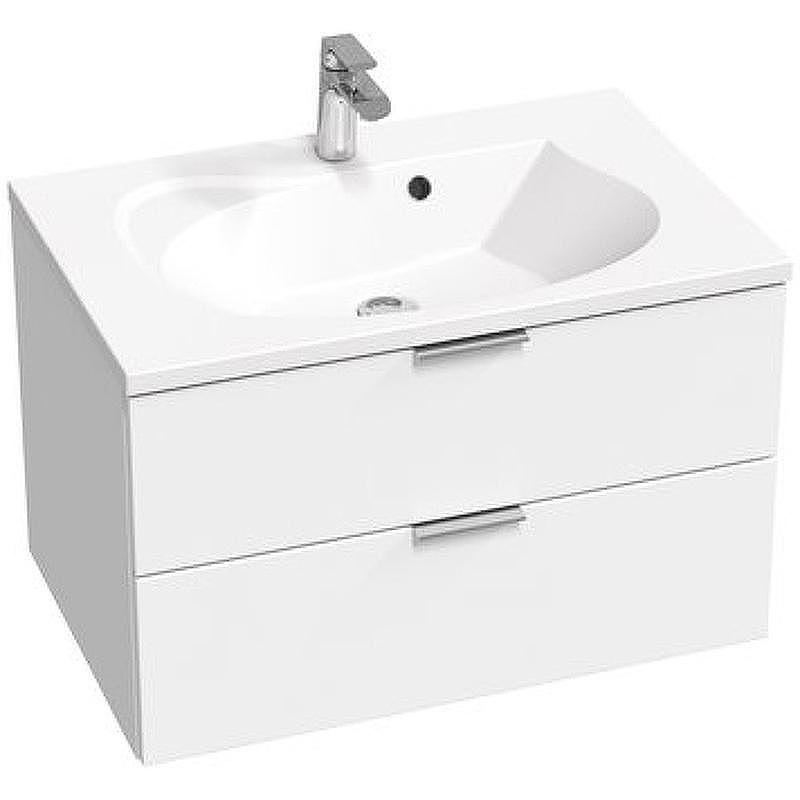 Тумба под раковину Ravak Rosa II 76 X000001495 подвесная Белая глянцевая, купить, цена, заказать, магазин, доставка, скидка, промокод, купить, цена, заказать, магазин, доставка, скидка, промокод