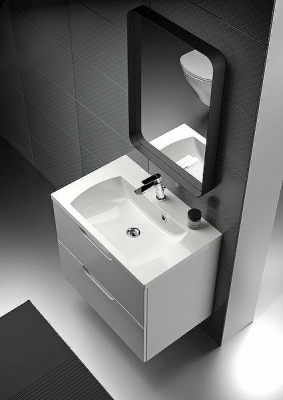 Зеркало Ravak Strip 80 X000001571 с подсветкой Черное