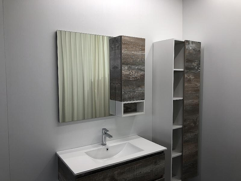 Зеркало со шкафом Comforty Турин 90 00004136265 Дуб бежевый, купить, цена, заказать, магазин, доставка, скидка, промокод, купить, цена, заказать, магазин, доставка, скидка, промокод