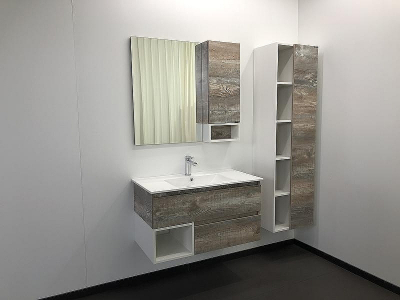 Зеркало со шкафом Comforty Турин 90 00004136265 Дуб бежевый