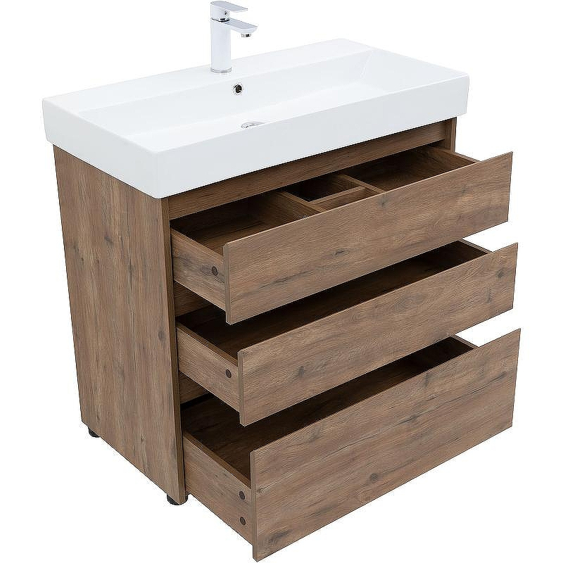 Тумба под раковину Aquanet Nova Lite 85 302477 Дуб рустикальный, купить, цена, заказать, магазин, доставка, скидка, промокод, купить, цена, заказать, магазин, доставка, скидка, промокод