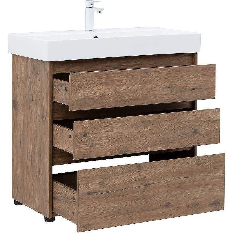 Тумба под раковину Aquanet Nova Lite 85 302477 Дуб рустикальный, купить, цена, заказать, магазин, доставка, скидка, промокод, купить, цена, заказать, магазин, доставка, скидка, промокод