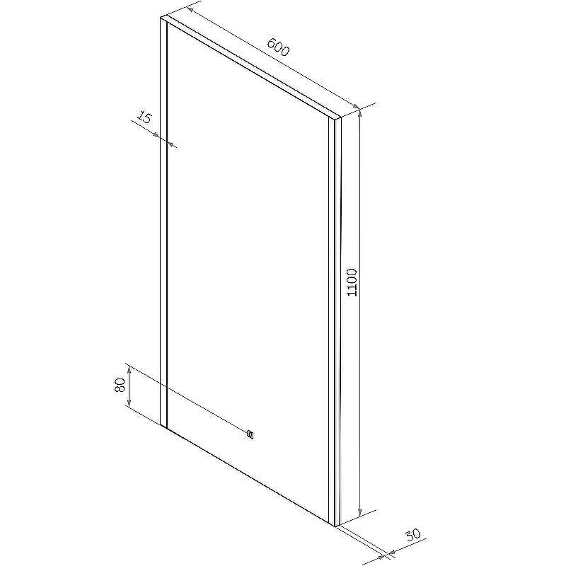 Зеркало Континент Modern 600х1100 ЗЛП618 с подсветкой с сенсорным выключателем, купить, цена, заказать, магазин, доставка, скидка, промокод, купить, цена, заказать, магазин, доставка, скидка, промокод