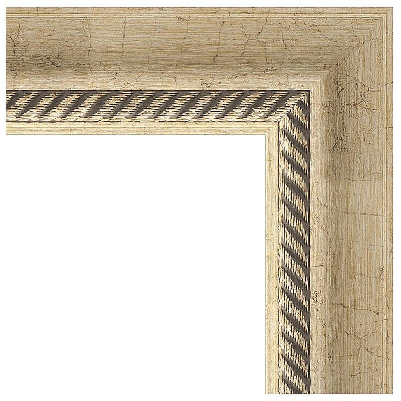 Зеркало Evoform Exclusive 113х53 BY 1142 с фацетом в багетной раме - Состаренное серебро с плетением 70, купить, цена, заказать, магазин, доставка, скидка, промокод, купить, цена, заказать, магазин, доставка, скидка, промокод