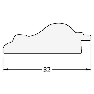 Зеркало Evoform Exclusive 95х65 BY 1272 с фацетом в багетной раме - Старый гипс 82