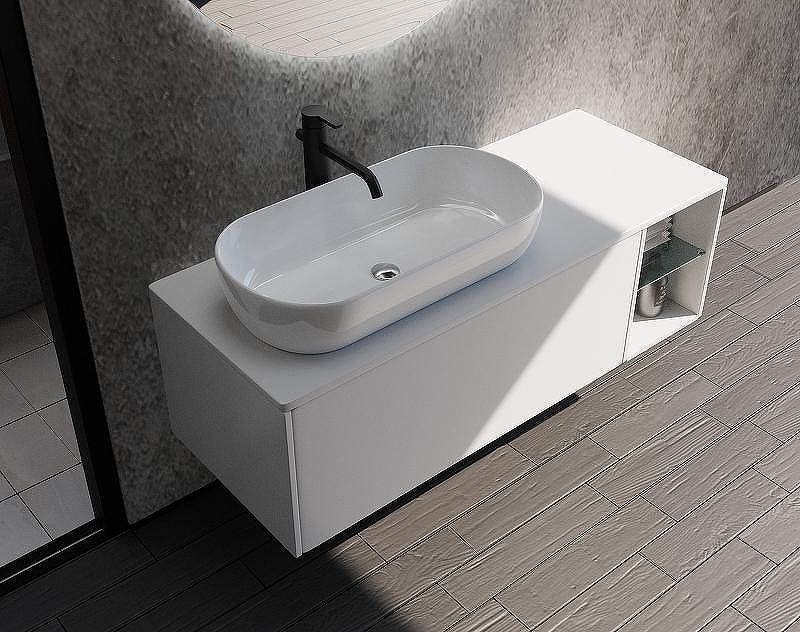 Тумба с раковиной SanVit Оскар 120 L koskar120L подвесная Белая, купить, цена, заказать, магазин, доставка, скидка, промокод, купить, цена, заказать, магазин, доставка, скидка, промокод