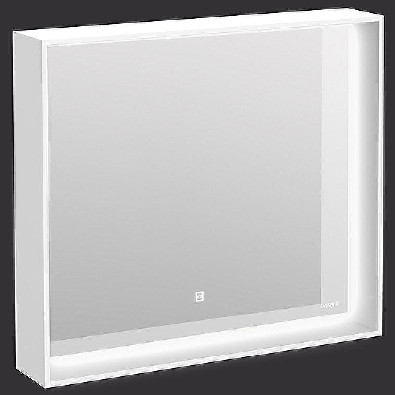 Зеркало Cersanit Louna 80 SP-LU-LOU80-Os с подсветкой Белое с сенсорным выключателем, купить, цена, заказать, магазин, доставка, скидка, промокод, купить, цена, заказать, магазин, доставка, скидка, промокод
