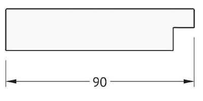 Зеркало Evoform Definite 140х80 BY 3309 в багетной раме - Золотые дюны 90