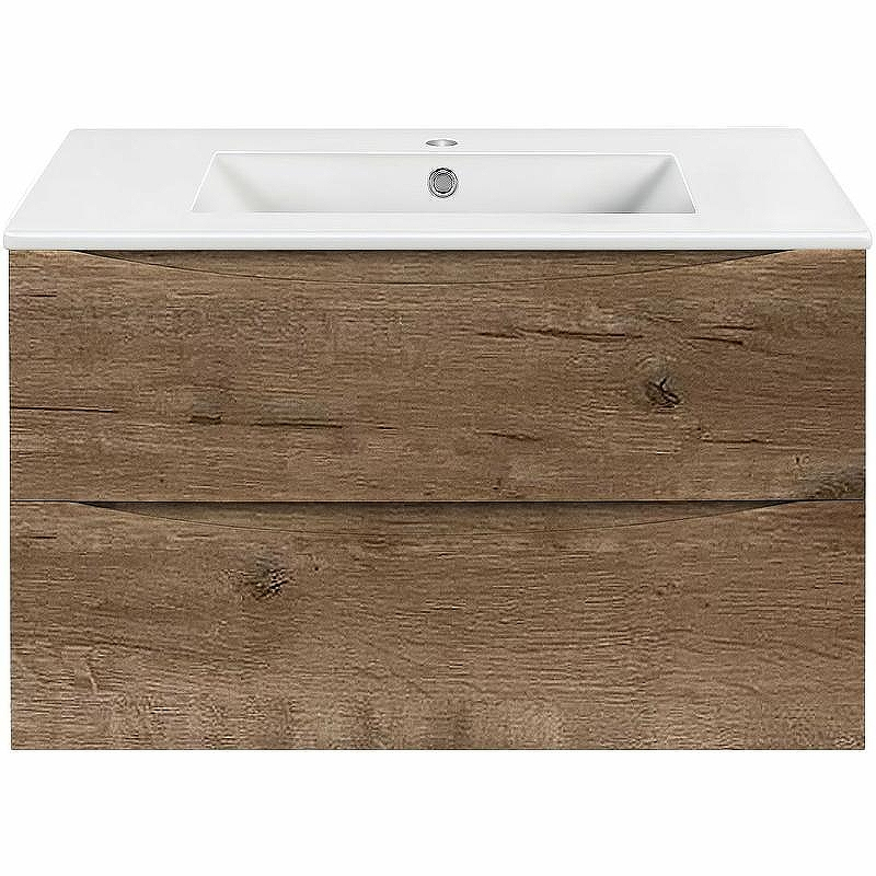Тумба под раковину Vincea Mia 75 VMC-2MC750VO подвесная V.Oak, купить, цена, заказать, магазин, доставка, скидка, промокод, купить, цена, заказать, магазин, доставка, скидка, промокод