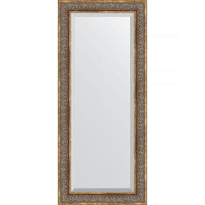 Зеркало Evoform Exclusive 159х69 BY 3578 с фацетом в багетной раме - Вензель бронзовый 101