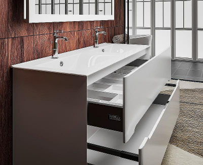 Тумба с раковиной SanVit Форма 120 kforman1202w Белая глянцевая