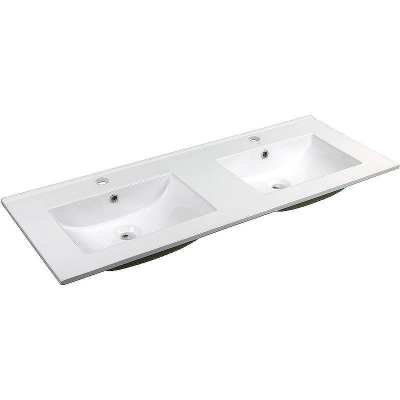 Тумба с раковиной SanVit Форма 120 kforman1202w Белая глянцевая