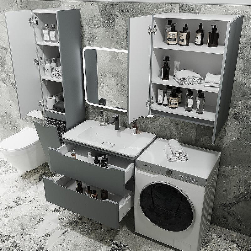 Тумба под раковину Style Line Марелла 80 Люкс Plus СС-00002412 подвесная Серый матовый антискрейтч, купить, цена, заказать, магазин, доставка, скидка, промокод, купить, цена, заказать, магазин, доставка, скидка, промокод