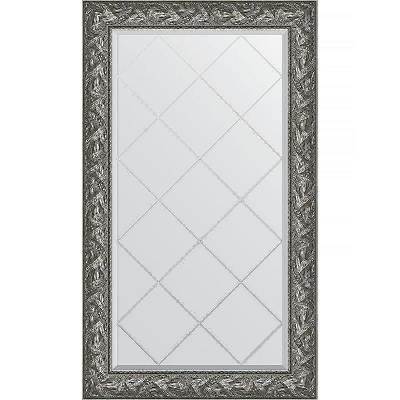 Зеркало Evoform Exclusive-G 133х79 BY 4243 с гравировкой в багетной раме - Византия серебро 99