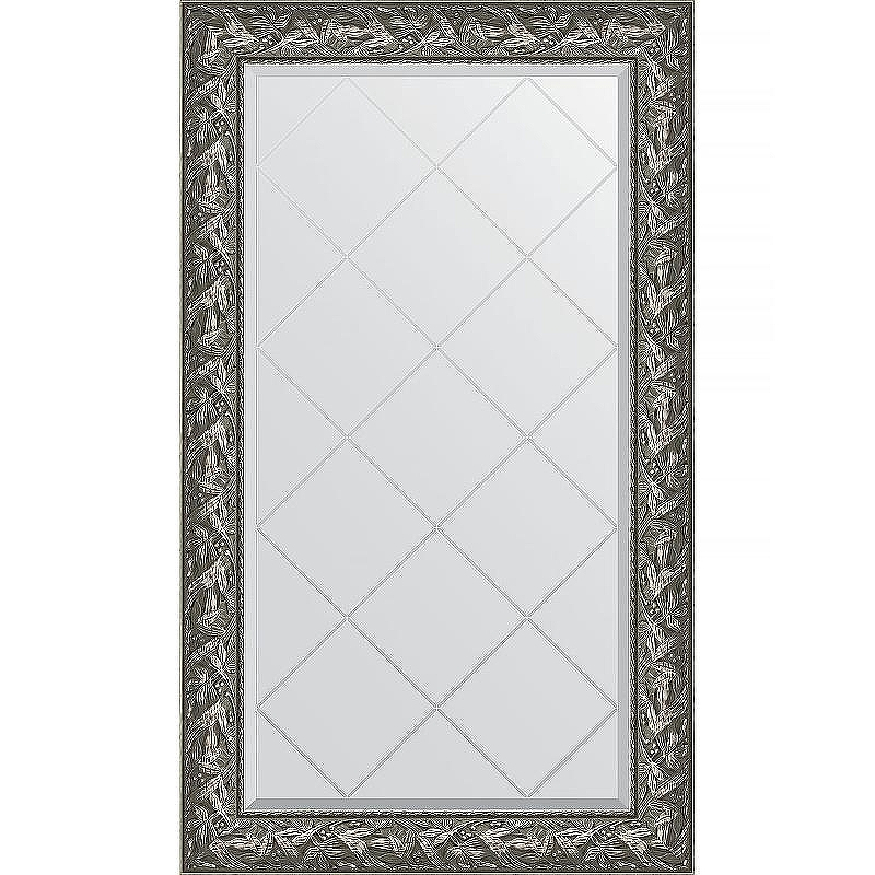 Зеркало Evoform Exclusive-G 133х79 BY 4243 с гравировкой в багетной раме - Византия серебро 99, купить, цена, заказать, магазин, доставка, скидка, промокод, купить, цена, заказать, магазин, доставка, скидка, промокод