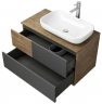 Тумба под раковину Aquaton Терра 85 1A247201TEKA0 подвесная Дуб кантри Антрацит, купить, цена, заказать, магазин, доставка, скидка, промокод, купить, цена, заказать, магазин, доставка, скидка, промокод