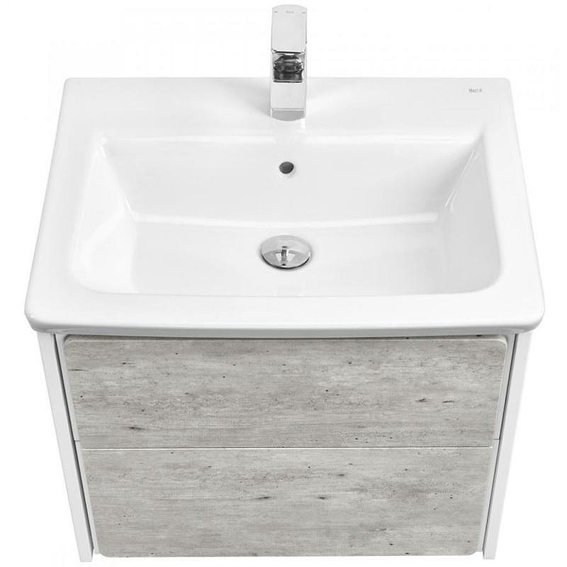 Тумба под раковину Roca Ronda 60 ZRU9303002 подвесная Бетон Белый матовый, купить, цена, заказать, магазин, доставка, скидка, промокод, купить, цена, заказать, магазин, доставка, скидка, промокод