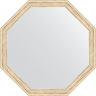 Зеркало Evoform Octagon 70х70 BY 3687 в багетной раме - Слоновая кость 51, купить, цена, заказать, магазин, доставка, скидка, промокод, купить, цена, заказать, магазин, доставка, скидка, промокод
