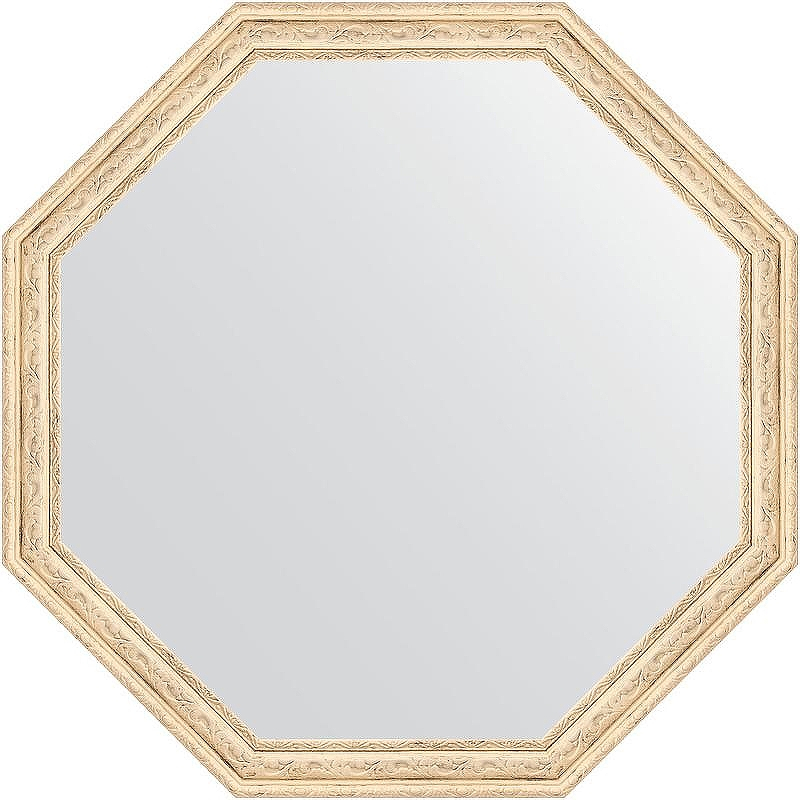 Зеркало Evoform Octagon 70х70 BY 3687 в багетной раме - Слоновая кость 51, купить, цена, заказать, магазин, доставка, скидка, промокод, купить, цена, заказать, магазин, доставка, скидка, промокод