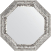 Зеркало Evoform Octagon 67х67 BY 3809 в багетной раме - Волна хром 90, купить, цена, заказать, магазин, доставка, скидка, промокод, купить, цена, заказать, магазин, доставка, скидка, промокод