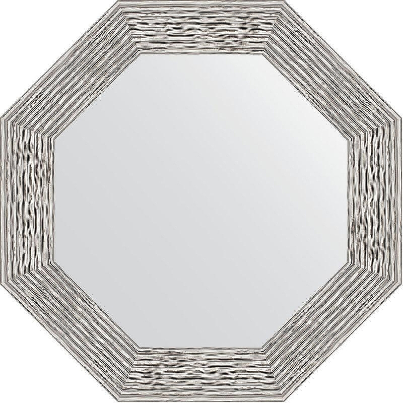 Зеркало Evoform Octagon 67х67 BY 3809 в багетной раме - Волна хром 90, купить, цена, заказать, магазин, доставка, скидка, промокод, купить, цена, заказать, магазин, доставка, скидка, промокод