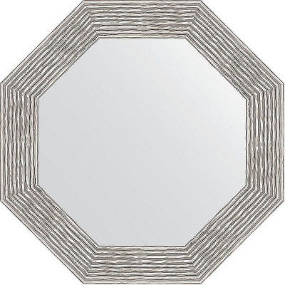 Зеркало Evoform Octagon 67х67 BY 3809 в багетной раме - Волна хром 90
