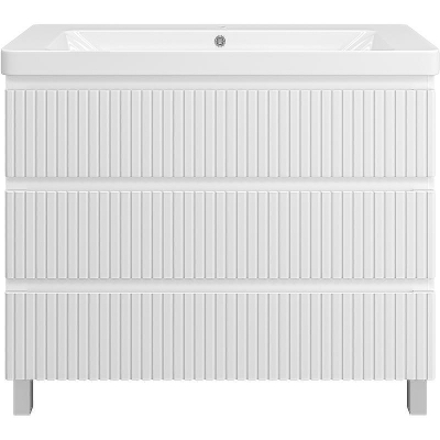 Тумба с раковиной Brevita Victory 105 УТ000024305 Белая матовая