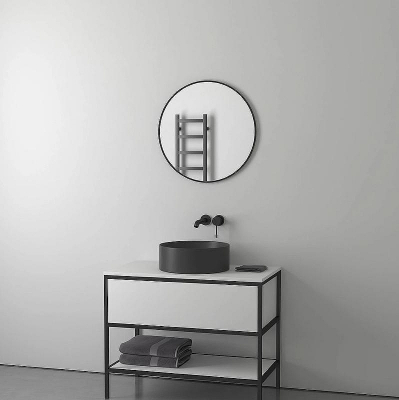 Зеркало Evoform Impressive d60 BY 7543 в раме - Черный цвет