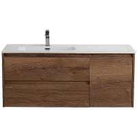 Тумба под раковину BelBagno Kraft 120 L KRAFT-1200-2C-1A-SO-RT-L подвесная Rovere Tabacco, купить, цена, заказать, магазин, доставка, скидка, промокод, купить, цена, заказать, магазин, доставка, скидка, промокод