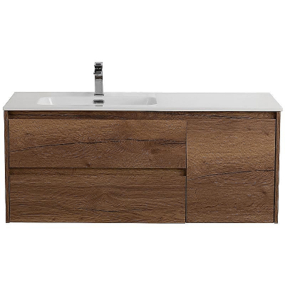 Тумба под раковину BelBagno Kraft 120 L KRAFT-1200-2C-1A-SO-RT-L подвесная Rovere Tabacco