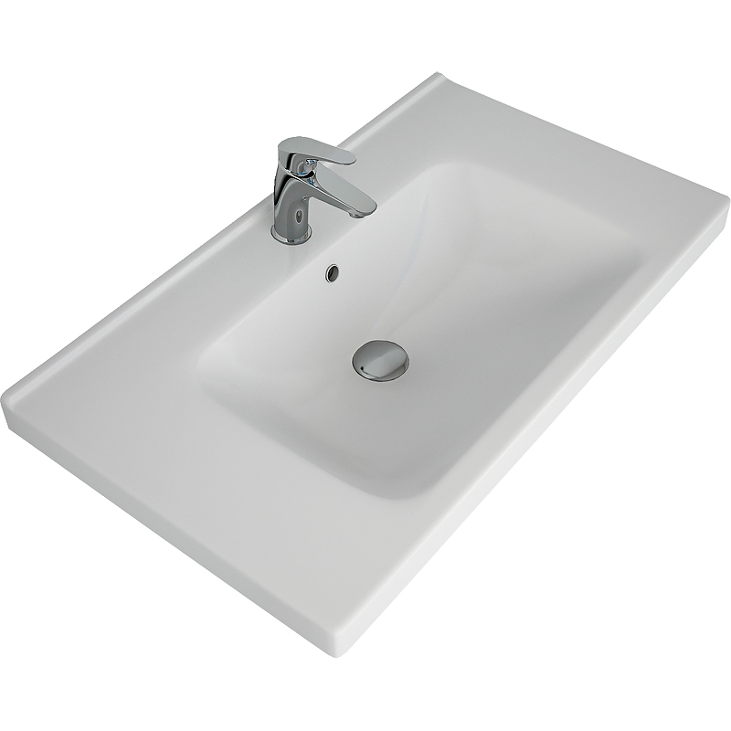 Тумба с раковиной Misty Спарта 80 УТ000013759 Белая матовая, купить, цена, заказать, магазин, доставка, скидка, промокод, купить, цена, заказать, магазин, доставка, скидка, промокод