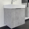 Тумба с раковиной Comforty Асти 60П 00-00019191 подвесная Бетон светлый, купить, цена, заказать, магазин, доставка, скидка, промокод, купить, цена, заказать, магазин, доставка, скидка, промокод