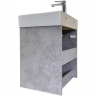 Тумба с раковиной Comforty Асти 60П 00-00019191 подвесная Бетон светлый, купить, цена, заказать, магазин, доставка, скидка, промокод, купить, цена, заказать, магазин, доставка, скидка, промокод