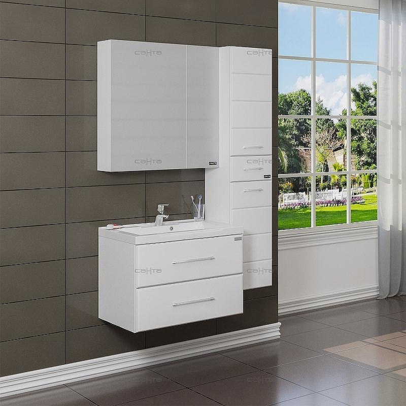 Тумба под раковину СанТа Омега 70 207038 подвесная Белая, купить, цена, заказать, магазин, доставка, скидка, промокод, купить, цена, заказать, магазин, доставка, скидка, промокод